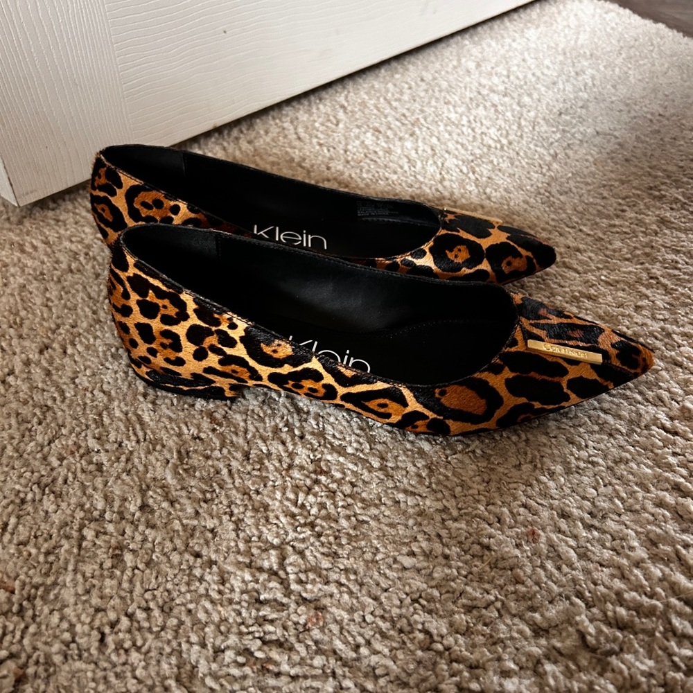 Calvin Klein Arline Leopard Print Women's Flats